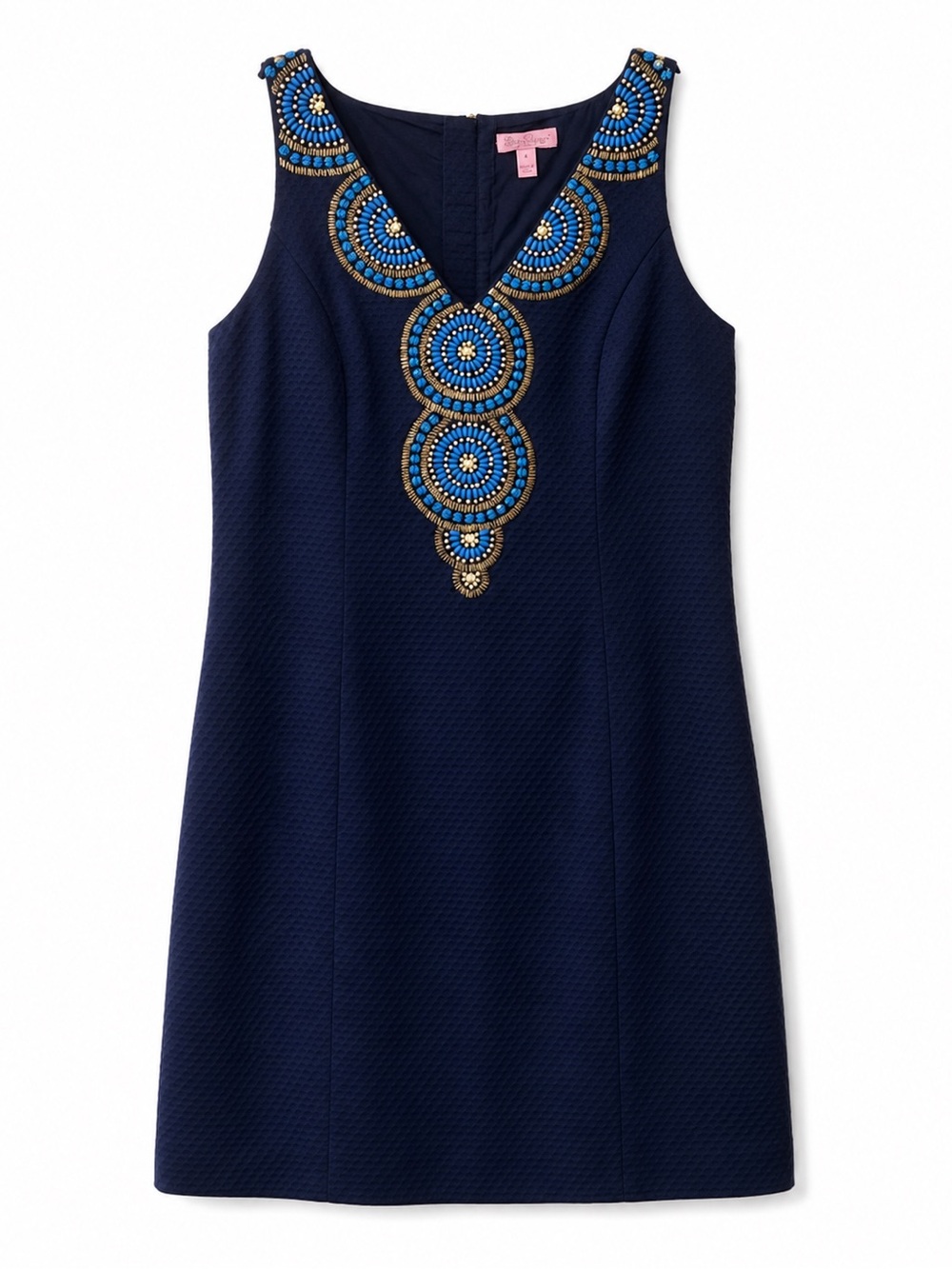 Lilly Pulitzer Gabby Shift Dress in Navy - Size 4